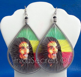 120 Pairs Rasta Earrings Bob Marley Jamaica style | eBay